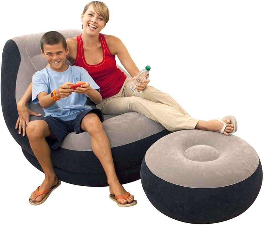 SILLON Y REPOSAPIÉS INFLABLE INTEX